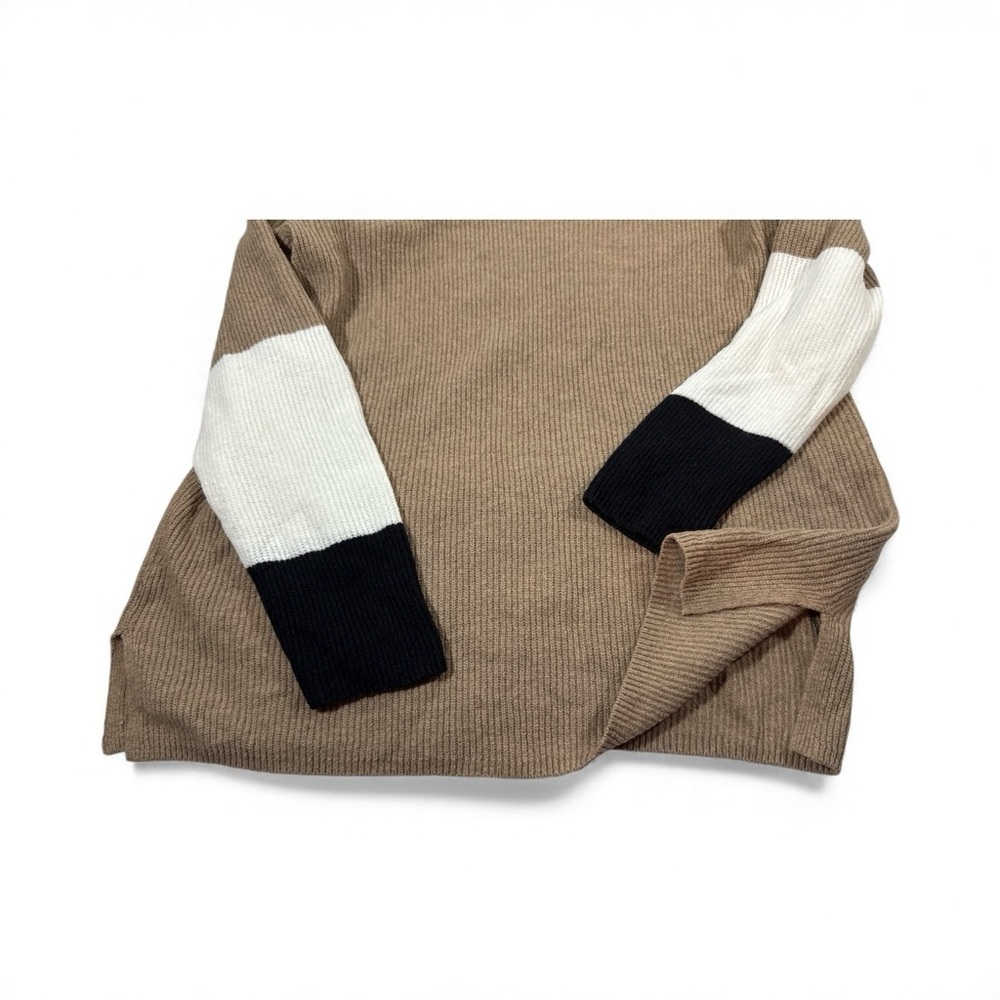 J. Jill Sweater Tunic SZ M Cotton Blend Cowl Neck Color Block Tan
Black Cozy - Picture 4 of 8